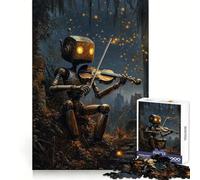 Puzzle de 1000 pièces Robot Violoniste pour Adolescents, Jeu Intelligent, Jeu de Groupe, Assemblage d'image, décoration Murale (38x26cm)