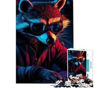 Puzzle de 1000 pièces Rocket Raccoon Cyberpunk pour Adolescents idéal pour Un Anniversaire ou Noël Jouet éducatif et ludique à partir de 14 Ans (38x52cm)