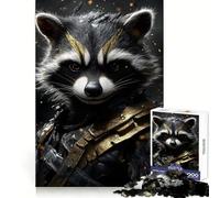 Puzzle de 1000 pièces Rocket Raccoon Portrait pour Adultes, Jouet de logique Fine, Loisirs, Bords Nets, Objet de Collection (38x26cm)