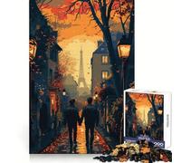 Puzzle de 1000 pièces Romance Parisienne pour Adolescents, Jeu de logique et d'adresse, à Partager et à découper avec précision, décoration Murale (38x52cm)