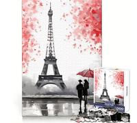 Puzzle de 1000 pièces Romance Parisienne pour Adolescents Un Jeu de réflexion Intelligent, Facile à Utiliser et à découper avec précision, Un Cadeau Exceptionnel (38x52cm)