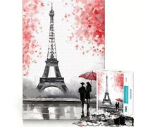 Puzzle de 1000 pièces Romance Parisienne pour Adolescents Un Jeu de réflexion Intelligent, Facile à Utiliser et à découper avec précision, Un Cadeau Exceptionnel (38x52cm)