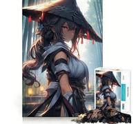 Puzzle de 1000 pièces Ronin Samurai Woman pour Adolescents, Jeu intellectuel, détente mentale, découpe de qualité, Cadeau de Vacances (50x75cm)