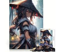 Puzzle de 1000 pièces Ronin Samurai Woman pour Adolescents, Jeu intellectuel, détente mentale, découpe de qualité, Cadeau de Vacances (50x75cm)