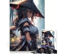 Puzzle de 1000 pièces Ronin Samurai Woman pour Adultes, Jeu de logique Fine, Loisirs, Bords Nets, Objet de Collection (38x26cm)