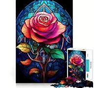 Puzzle de 1000 pièces Roses et Éclat pour Adultes Renforce la mémoire, soulage Le Stress, qualité supérieure, Cadeau d'anniversaire (38x52cm)