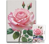 Puzzle de 1000 pièces Roses Roses en Bouton pour Adolescents - Jeu d'éveil et de cognition Amusant - Idée Cadeau Originale et attentionnée - Dimensions:50x75cm