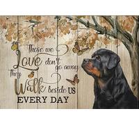 Puzzle de 1000 pièces Rottweiler « Those We Love Don't Go Away » - Cadeau Rottweiler - En bois - Pour adultes et enfants - Jouets de développement