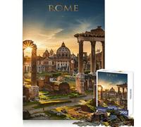 Puzzle de 1000 pièces Ruines de Rome au Coucher du Soleil pour Adultes et Adolescents À Construire Lentement, à apprécier Découpe précise Pièce de Collection Artistique (38x26cm)