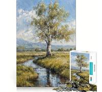 Puzzle de 1000 pièces Ruisseau Tranquille » découpe précise, Jeu Amusant et Stimulant pour l'esprit, idéal pour se détendre, pour Un Anniversaire ou Une activité Artistique (50x75cm)