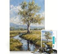 Puzzle de 1000 pièces Ruisseau Tranquille » découpe précise, Jeu Amusant et Stimulant pour l'esprit, idéal pour se détendre, pour Un Anniversaire ou Une activité Artistique (38x26cm)