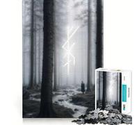 Puzzle de 1000 pièces Rune de Freya dans la forêt Mystique pour Adolescents, Jeu de réflexion, Divertissement, découpe de qualité supérieure, Cadeau attentionné (50x75cm)