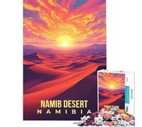 Puzzle de 1000 pièces Sables éternels du désert du Namib Namibie Un Jeu addictif pour cultiver la Patience et se détendre idéal pour soulager Le Stress et Offrir en Cadeau (38x26cm)