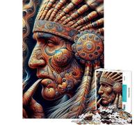 Puzzle de 1000 pièces Sagesse ancestrale dévoilée Jeu de réflexion Stimulant Jouet et Cadeau éducatif pour Femmes et Hommes (Taille 75x50cm)