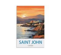 Puzzle de 1000 pièces, Saint John, Canada, 26 x 38 cm. Un Cadeau Relaxant et Stimulant pour Adultes, Adolescents et Seniors.