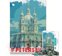 Puzzle de 1000 pièces Saint-Pétersbourg pour Adolescents, Jeu de logique et de réflexion, Jeu de précision, Cadeau élégant 50x75cm