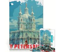 Puzzle de 1000 pièces Saint-Pétersbourg pour Adultes et Adolescents, Jouet cognitif, Loisirs et Amusement, Motif à Assembler, Cadeau Festif 38x26cm