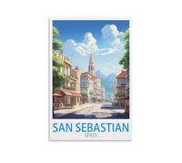 Puzzle de 1000 pièces, Saint-Sébastien, Espagne. Jeu de Puzzle de 1000 pièces pour Adultes, Enfants et Adolescents, idéal pour Les Grandes familles. Dimensions : 70 x 50 cm.