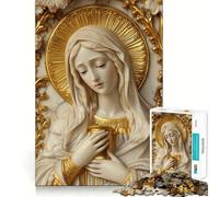 Puzzle de 1000 pièces Sainte Marie-Madeleine pour Adolescents Renforce Les Liens familiaux Bordure précise Cadeau attentionné (50x75cm)