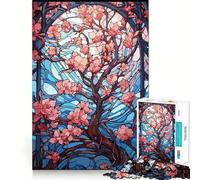 Puzzle de 1000 pièces Sakura Bloom, Art Japonais, pour Adolescents, Jeu d'exercice Mental, Design apaisant, Cadeau précieux Assembler (38x52cm)
