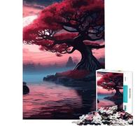 Puzzle de 1000 pièces Sakura Magique Niveau Difficile et Stimulant Jeu Pratique pour Les 14 Ans et Plus 50x75cm