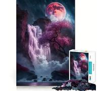 Puzzle de 1000 pièces Sakura Waterfall pour Adultes Stimule la mémoire, apaise l'esprit, Design créatif, Cadeau d'assemblage (38x52cm)