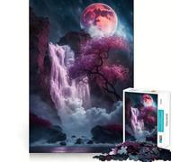 Puzzle de 1000 pièces Sakura Waterfall pour Adultes Stimule la mémoire, apaise l'esprit, Design créatif, Cadeau d'assemblage (38x26cm)