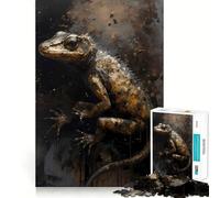 Puzzle de 1000 pièces Salamandre Monde Mythique pour Adolescents Jeu de logique Stimulant Amusant en intérieur Bordure de qualité supérieure Cadeau mémorable (38x52cm)