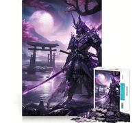 Puzzle de 1000 pièces Samouraï à la Porte Torii pour Adolescents Un Jeu de réflexion Amusant et créatif (38x26cm)