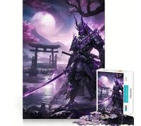 Puzzle de 1000 pièces Samouraï à la Porte Torii pour Adultes Un Cadeau créatif, idéal pour développer sa mémoire et se détendre (50x75cm)