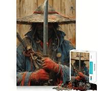 Puzzle de 1000 pièces Samouraï à l'épée pour Adolescents, Jeu de logique, Jeu de Groupe, découpe de précision, Cadeau Original (38x26cm)
