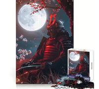 Puzzle de 1000 pièces Samouraï au Clair de Lune pour Adultes et Adolescents Un pour se ressourcer, se détendre et s’évader grâce à sa découpe Nette (38x52cm)