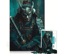 Puzzle de 1000 pièces Samouraï avec Masque Oni pour Adolescents, Jeu de logique et de Train, Anti-Stress, découpe Lisse, Cadeau mémorable (38x26cm)