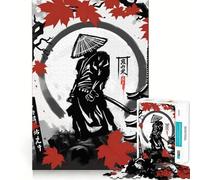 Puzzle de 1000 pièces Samurai Katana Japan pour Adolescents, Jeu de réflexion et de détente, pour Les fêtes (38x52cm)