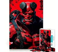 Puzzle de 1000 pièces Samurai Ninja Hell Demon pour Adultes et Adolescents À Construire Lentement Découpe précise Pièce de Collection (38x52cm)