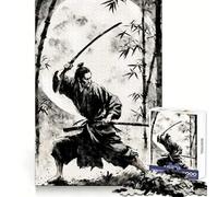 Puzzle de 1000 pièces Samurai Sumi E, œuvre d'art pour Adolescents, Jeu intellectuel, détente mentale, découpe de qualité, Cadeau de Vacances (50x75cm)