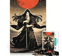 Puzzle de 1000 pièces Samurai Warrior Anime pour Adultes, Jouet de réflexion, à Faire à la Maison, à apprécier, découpe Fine, Cadeau de Noël (38x26cm)
