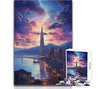 Puzzle de 1000 pièces - San Francisco, Ville Portuaire - Un Passe-Temps paisible et satisfaisant - Assemblage Parfait - Découpe de précision - Dimensions:38x26cm