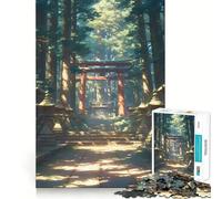 Puzzle de 1000 pièces Sanctuaire dans Une forêt ensoleillée pour Adolescents, Jeu de logique mentale, Anti-Stress, découpe Ferme, Cadeau de Noël 50x75cm