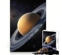 Puzzle de 1000 pièces Saturne avec Anneaux dans l'espace pour Adolescents Jeu de réflexion Cadeau Artistique de qualité supérieure 38x26cm