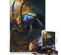 Puzzle de 1000 pièces Scarabée sur crâne pour Adultes, Stimulant Le Cerveau, Relaxant et Source de Distraction, de qualité supérieure, Cadeau d'anniversaire (38x26cm)
