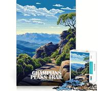 Puzzle de 1000 pièces Sentier des Grampians Peaks,Paysage Australien Jeu d'assemblage Facile pour se détendre et Passer Un Bon Moment Décoration de Noël (38x52cm)