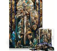 Puzzle de 1000 pièces Sentinelle en vitrail pour Adultes et Adolescents, Jeu cognitif, Loisir Amusant, Motif à Assembler, Cadeau Festif 38x52cm