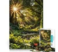 Puzzle de 1000 pièces Sérénité ensoleillée pour Adolescents, Collection Remember Upgrade Calm Mind Clear Cut Art 38x52cm