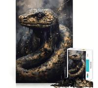 Puzzle de 1000 pièces Serpents et êtres surnaturels pour Adolescents amélioration de la mémoire, détente et créations artistiques aux découpes nettes (50x75cm)