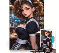Puzzle de 1000 pièces Servante Sexy dans Un café pour Adolescents Jeu de réflexion, Loisirs et Divertissement, Design élégant, à Assembler, Cadeau raffiné 38x26cm