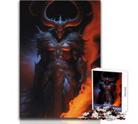 Puzzle de 1000 pièces « Serviteur de Satan » - Jeu éducatif d'analyse et de logique pour Un Père Noël Secret - Dimensions : 38x26cm