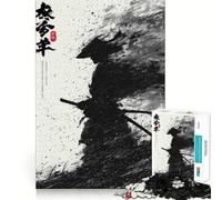 Puzzle de 1000 pièces Shadow of The Ronin pour Adultes Jeu de réflexion et de Calme Décoration Murale épurée 38x52cm