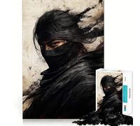 Puzzle de 1000 pièces Shadow Warrior Graffiti Cadeau pour Adultes Jeu de réflexion et de logique Design Silencieux et Amusant Assemblage Cadeau Exquis 50x75cm