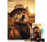 Puzzle de 1000 pièces Shiba Farming Charm pour Adultes Jeu de logique Pure Amusant et apaisant Découpe Nette Cadeau Exceptionnel 38x26cm